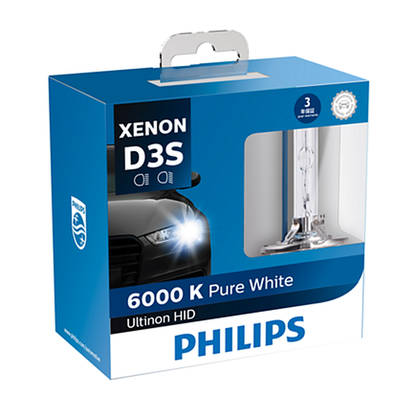 Bóng đèn pha ôtô/ xe hơi Philips PURE WHITE D3S 42403 42V 35W ánh sáng 6000K