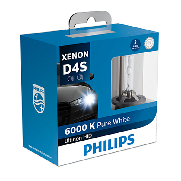 Bóng đèn pha ôtô/ xe hơi Philips PURE WHITE D4S 42403 42V 35W ánh sáng 6000K