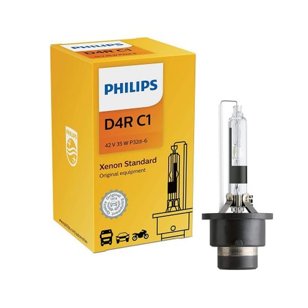 Bóng đèn pha ôtô/ xe hơi Philips Xenon D4R 42406 42V 35W C1 sáng vàng tiêu chuẩn 4200K