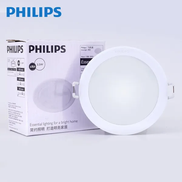 Combo 12 bộ đèn Downlight âm trần Led Philips Menson 59201 - 5.5W Ø90