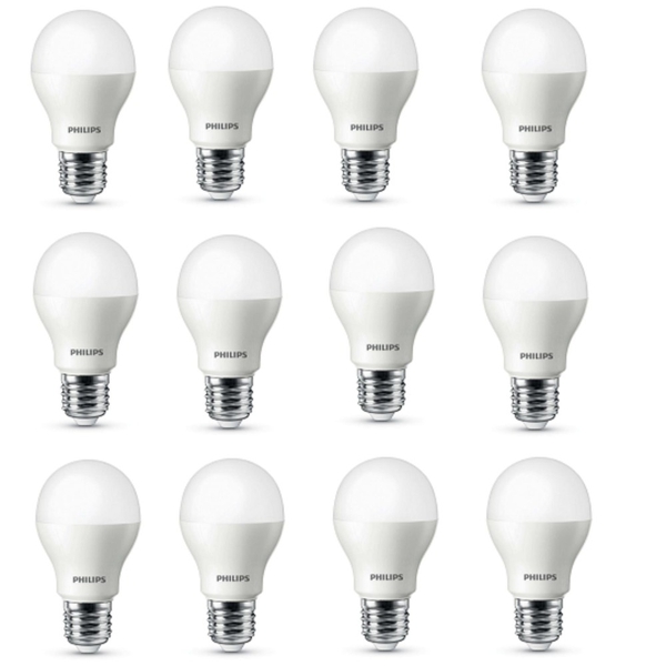 Combo hộp 12 Bóng đèn Ledbulb Philips 5W ánh sáng trắng 6500K