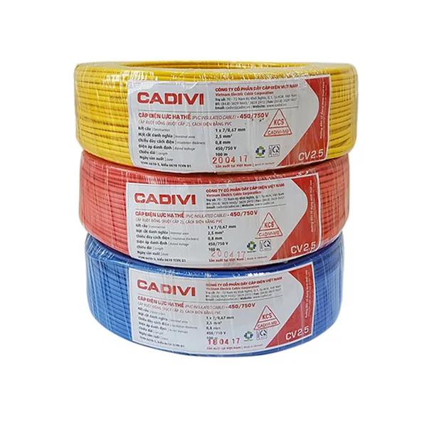 Dây cáp điện CADIVI CV2.5 mm2