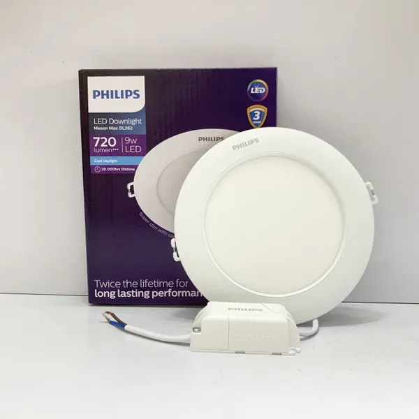 Đèn Downlight âm trần Led siêu mỏng Philips Meson Max DL262 EC RD 125 9W