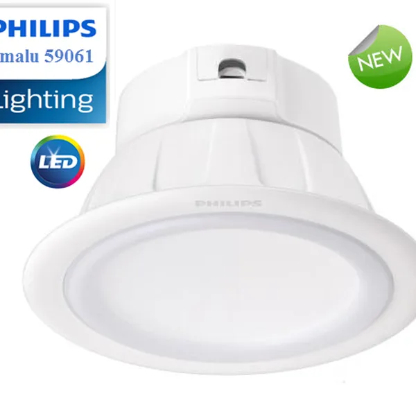Combo 6 bộ đèn downlight âm trần Led thông minh Philips Smalu 59061 9W điều khiển từ xa bằng Remote 3 chế độ và 3 màu sáng
