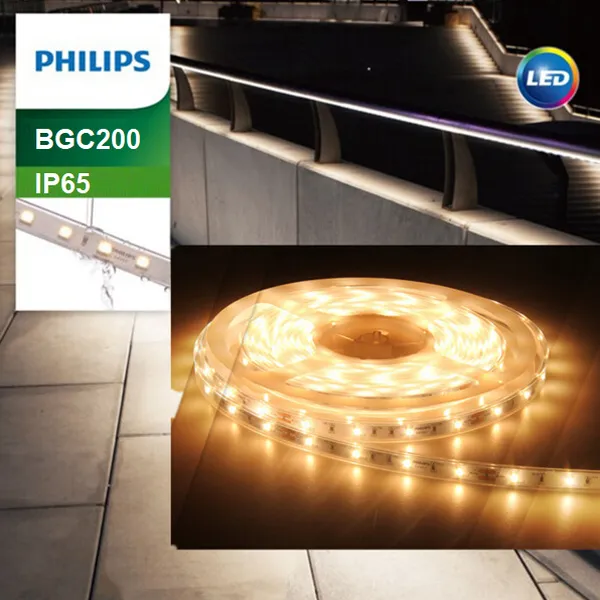 Đèn Led dây Philips chiếu sáng trang trí BGC200 800LM NW 4000K 9W/m 24V IP65 L5000 (chưa bao gồm driver nguồn)