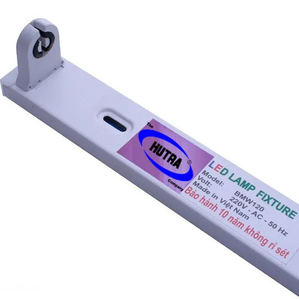 Máng đèn đơn dạng Batten BMW 120 dùng cho bóng Led tuýp 1m2 Philips