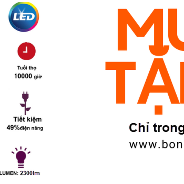 Mua 2 tặng 1 - Bóng đèn Led Bulb Philips hiệu suất cao 24W/2300Lm/6500K A80