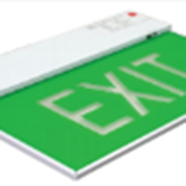 TEX 300 Đèn Exit chỉ lối thoát hiểm chiếu sáng khẩn cấp PCCC Slim type emergency exit sign c/w LED light source & 2hrs nickel cadmium batteries.