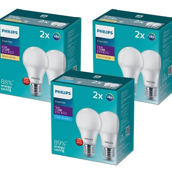 Tìm Hiểu Bộ Set 2 Bóng Đèn LED Bulb Philips Essential - Tiết Kiệm Năng Lượng Và Ánh Sáng Hiệu Quả
