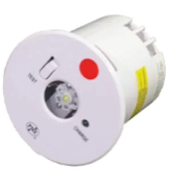 TTH 311 Đèn sạc chiếu sáng sự cố khẩn cấp âm trần Emergency dùng trong PCCC Non-maintained recessed emergency downlight c/w 2hrs nickel cadmium batteries & 1 X 1 watt high output LED (Surface mounted available)