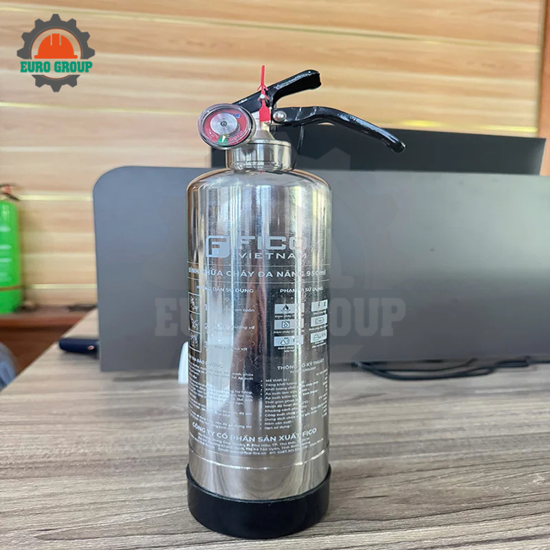 Bình Chữa Cháy Gốc Nước Đa Năng FICO 950ml Vỏ Inox Chính Hãng Bình Chữa Cháy Gốc Nước Đa Năng FICO 950ml Vỏ Inox Chính Hãng