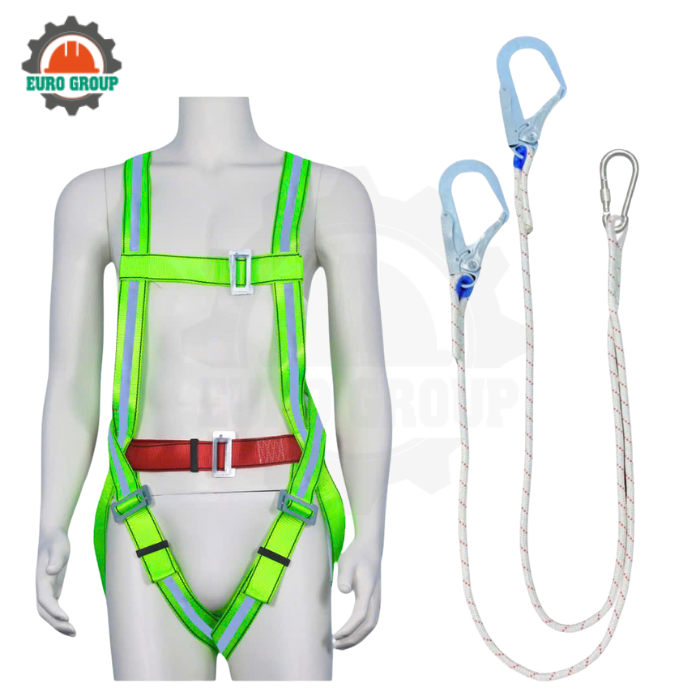 Dây đai toàn thân F6 2 móc sắt dây thừng