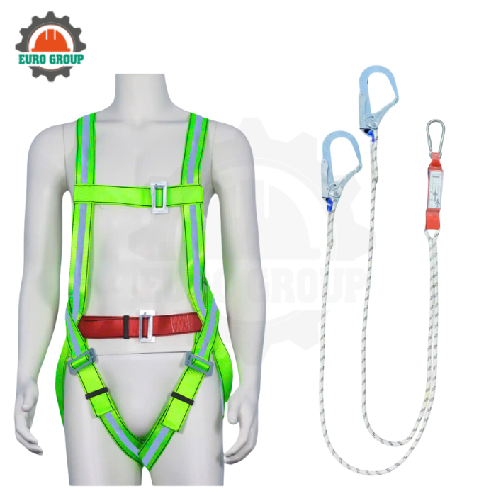 Dây đai toàn thân F8 2 móc sắt dây thừng giảm xóc