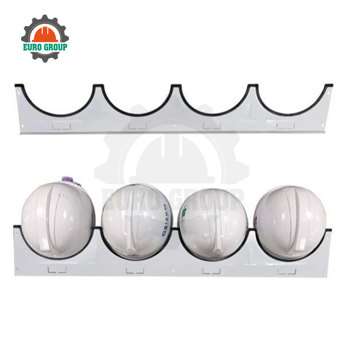 Giá Treo Nón Bảo Hộ 4 Ngăn Hợp Kim Sơn Phủ PU Bền Bỉ Giá Treo Nón Bảo Hộ 4 Ngăn Hợp Kim Sơn Phủ PU Bền Bỉ