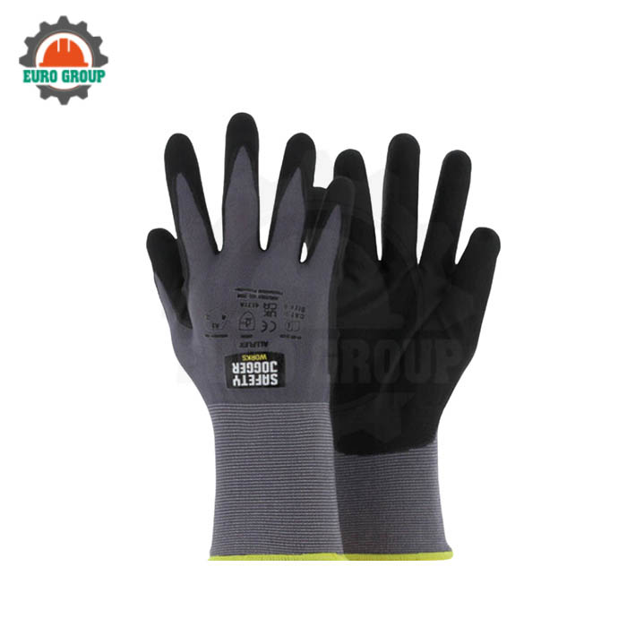 Găng Tay Jogger AllFlex Phủ PU Nitrile Chống Trơn Trượt Linh Hoạt Găng Tay Jogger AllFlex Phủ PU Nitrile Chống Trơn Trượt Linh Hoạt