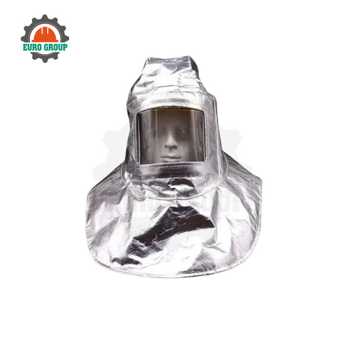 Mặt nạ trùm đầu tráng nhôm chịu nhiệt độ bức xạ 500-1000 độ dành cho công nhân lò luyện kim Mặt nạ trùm đầu tráng nhôm chịu nhiệt độ bức xạ 500-1000 độ dành cho công nhân lò luyện kim