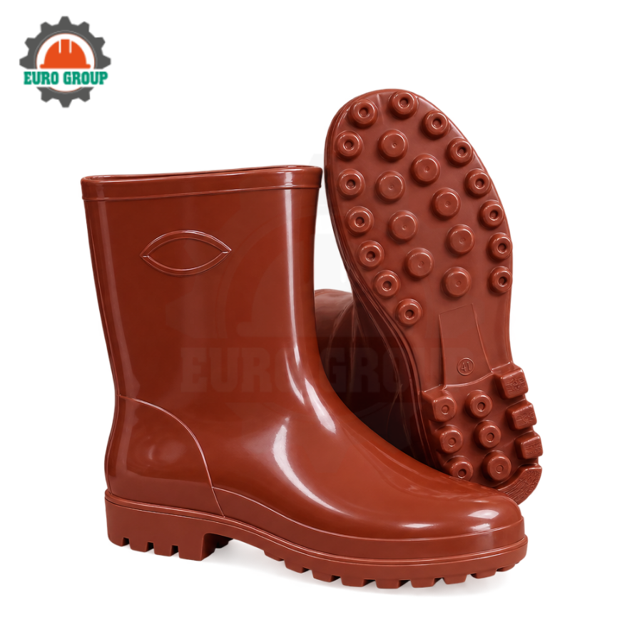 Ủng Trung TGP-020 Trắng PVC Cao 24cm Chống Trơn Trượt Ủng Trung TGP-020 Trắng PVC Cao 24cm Chống Trơn Trượt