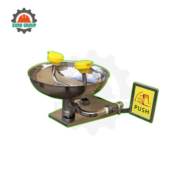 Bồn Rửa Mắt Khẩn Cấp Gắn Tường Di Động Bằng Thép Không Gỉ 304