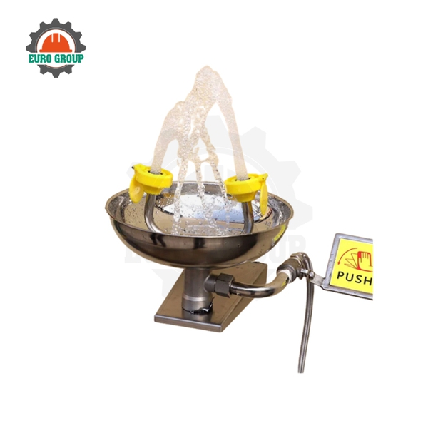 Bồn Rửa Mắt Khẩn Cấp Gắn Tường Di Động Bằng Thép Không Gỉ 304