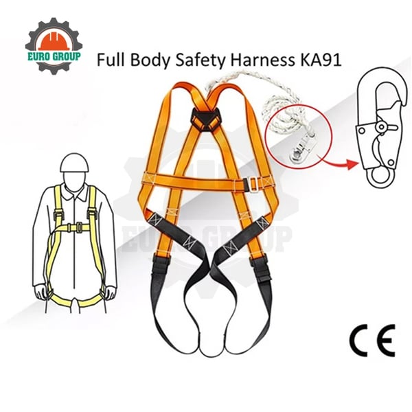 Dây Đai Toàn Thân Blue Eagle KA91 1 Móc Nhỏ Hỗ Trợ An Toàn Khi Làm Việc Trên Cao