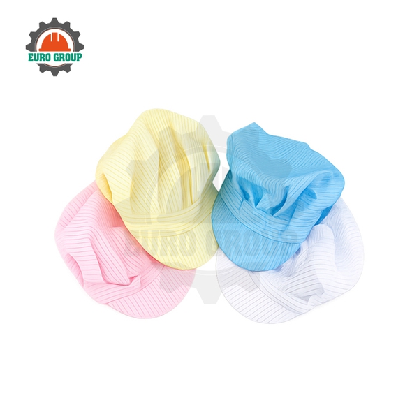 Mũ Lưỡi Trai Chống Tĩnh Điện Phòng Sạch Có Lưới Vải Polyester