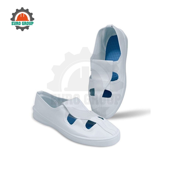 Giày Chống Tĩnh Điện ESD 4 Lỗ PVC Cao Cấp GCTD00008 Bảo Vệ Chân Trong Môi Trường Tĩnh Điện