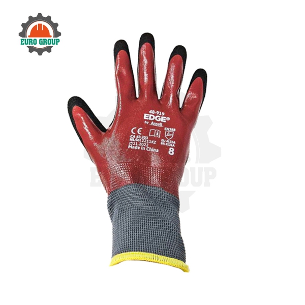 Găng Tay Chống Dầu Ansell 48-919 Chống Bám Dầu, Tăng Độ Bám Và Chống Mài Mòn