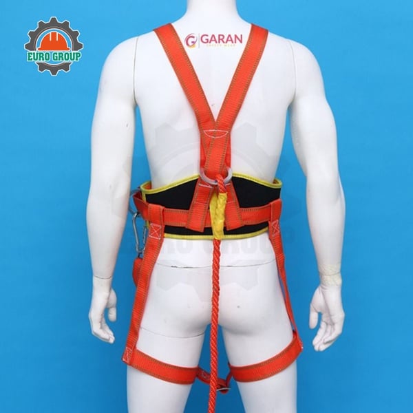 Dây Đai An Toàn Toàn Thân 2 Móc Màu Đỏ