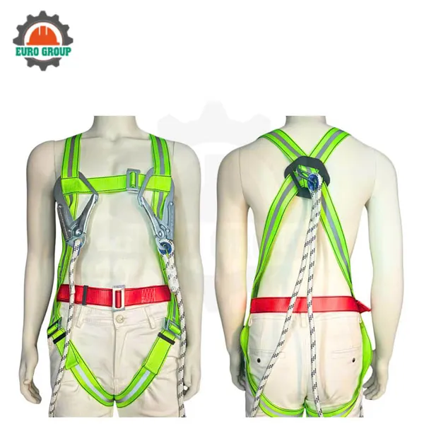 Dây đai toàn thân P8 2 móc sắt dây thừng liền thân