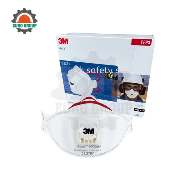 Khẩu Trang 3M 9332 Chống Bụi Mịn, Ôm Sát Khuôn Mặt, Đeo Êm Khi Làm Việc
