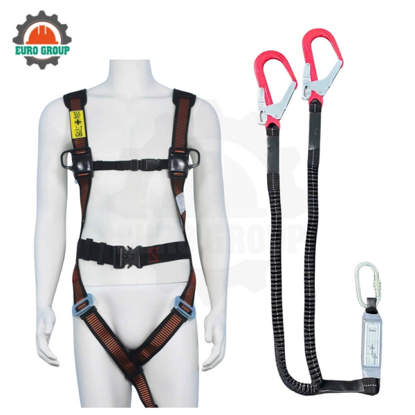 Dây đai toàn thân AB2 2 móc khóa bấm giảm xóc