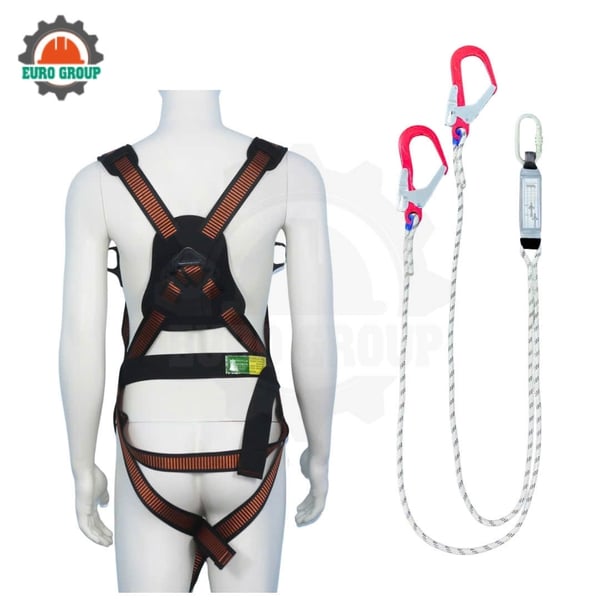 Dây đai toàn thân AB8 2 móc khóa bấm giảm xóc