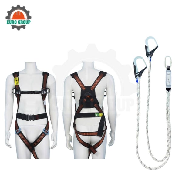 Dây đai toàn thân AB8 2 móc khóa bấm giảm xóc