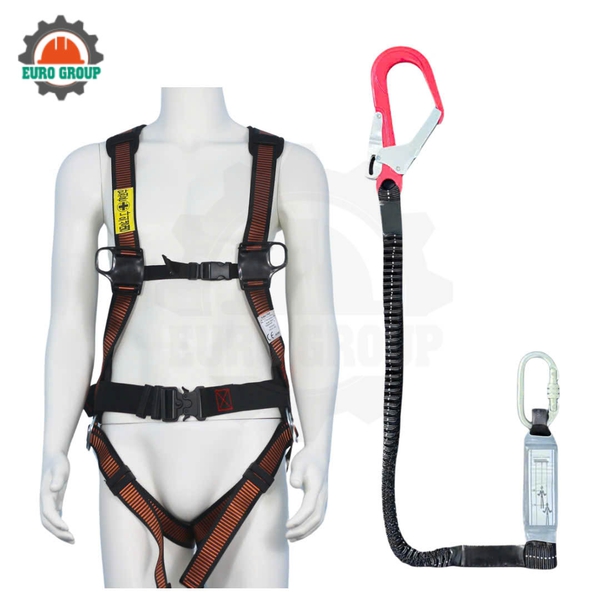 Dây đai toàn thân ABD1 khóa bấm có đệm 1 móc giảm xóc