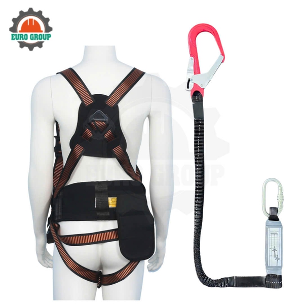 Dây đai toàn thân ABD1 khóa bấm có đệm 1 móc giảm xóc