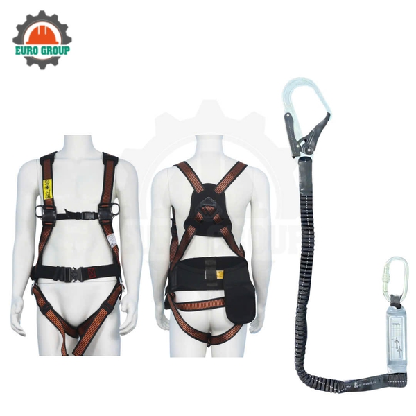 Dây đai toàn thân ABD1 khóa bấm có đệm 1 móc giảm xóc