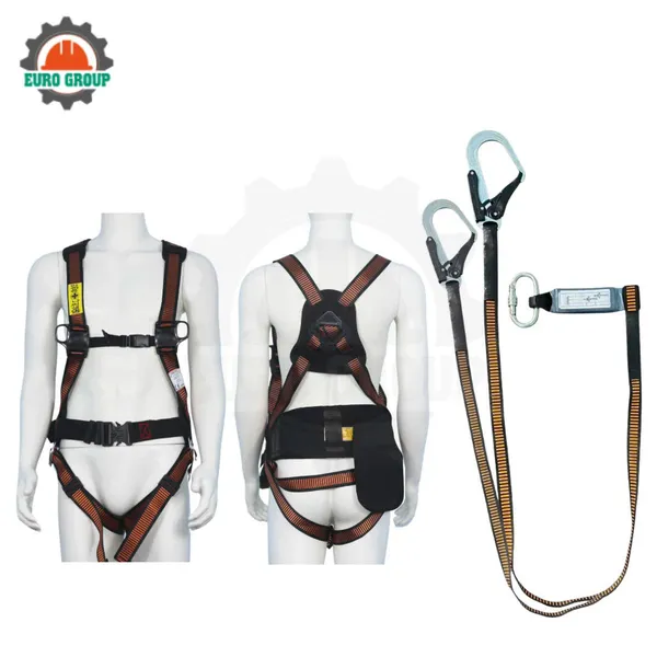 Dây đai toàn thân ABD4 2 móc khóa bấm giảm xóc