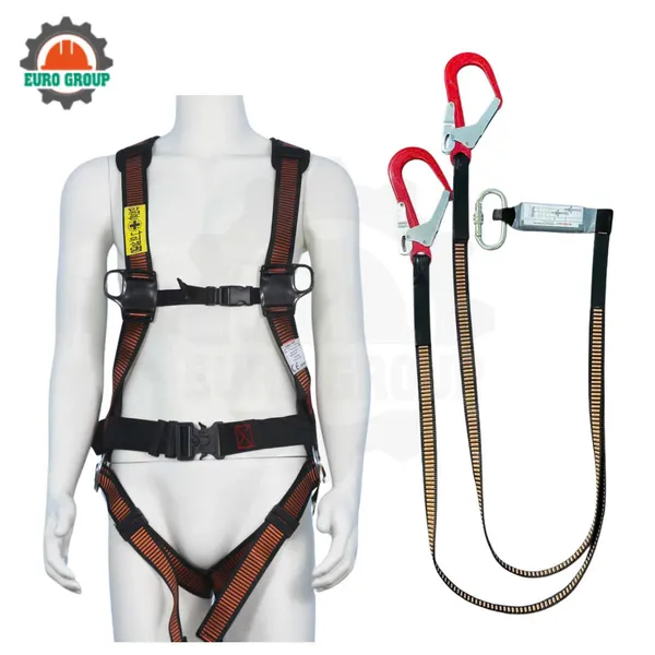 Dây đai toàn thân ABD4 2 móc khóa bấm giảm xóc