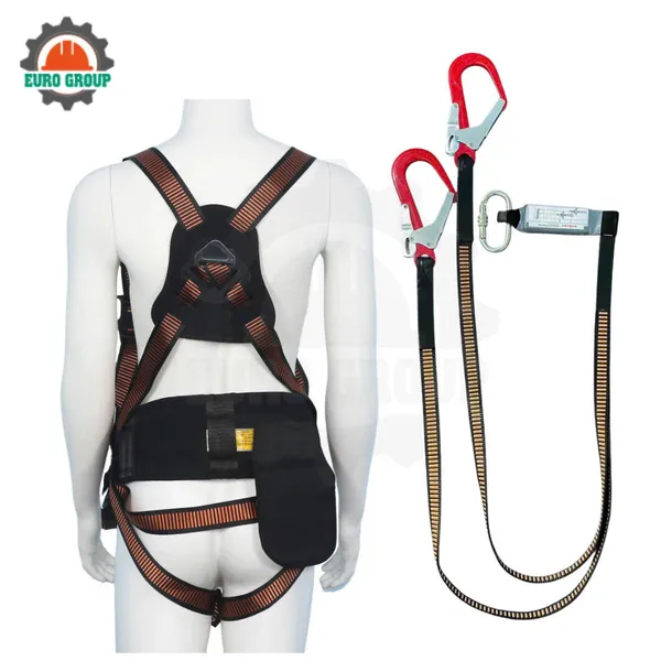 Dây đai toàn thân ABD4 2 móc khóa bấm giảm xóc