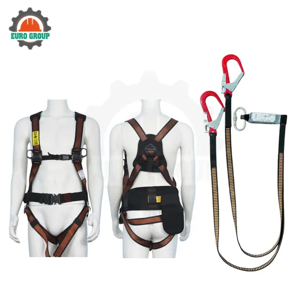 Dây đai toàn thân ABD4 2 móc khóa bấm giảm xóc