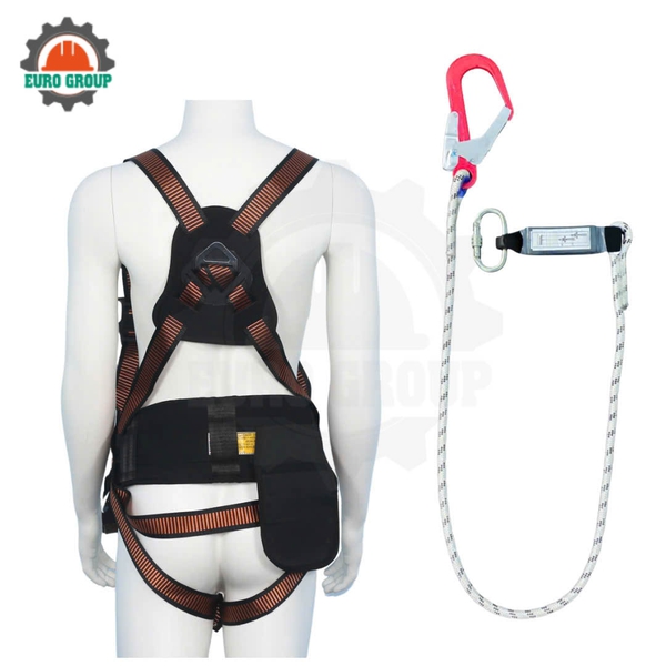 Dây đai toàn thân ABD7 1 móc khóa bấm giảm xóc