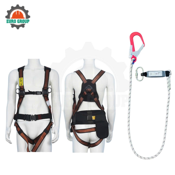 Dây đai toàn thân ABD7 1 móc khóa bấm giảm xóc