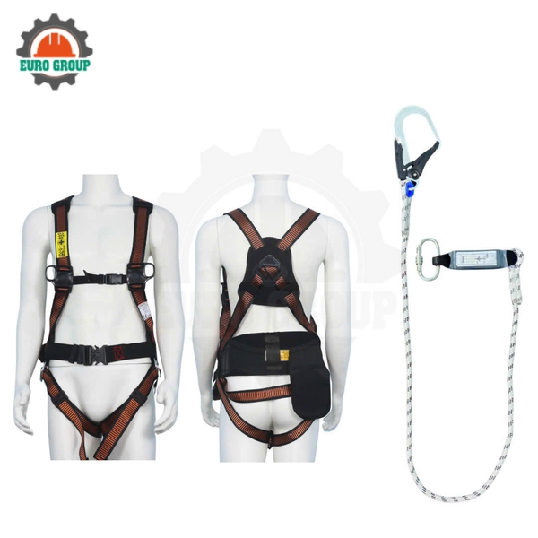 Dây đai toàn thân ABD7 1 móc khóa bấm giảm xóc