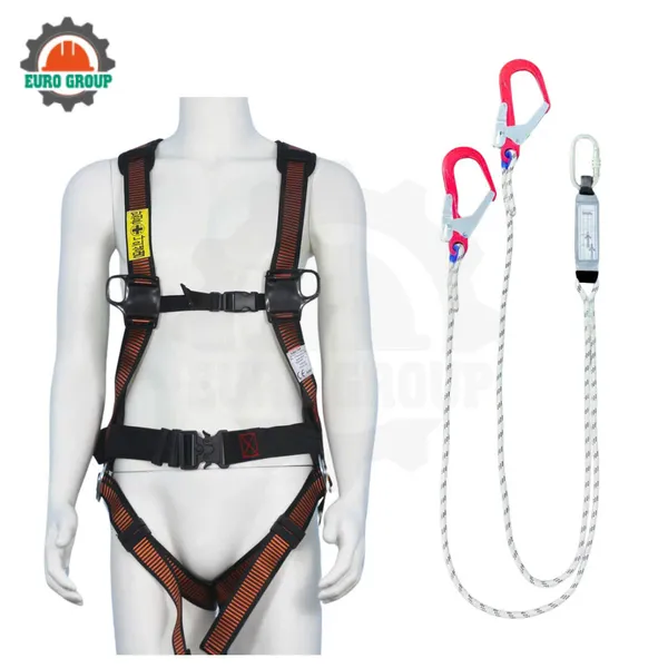 Dây đai toàn thân ABD8 2 móc khóa bấm giảm xóc