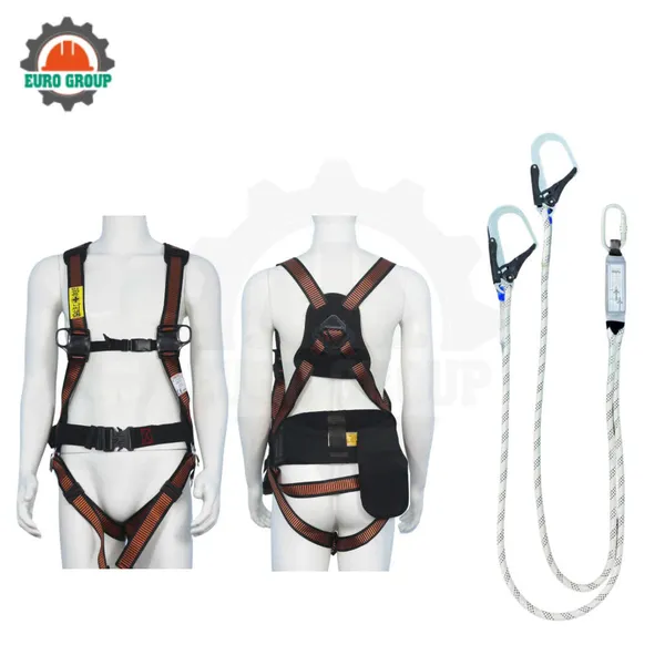 Dây đai toàn thân ABD8 2 móc khóa bấm giảm xóc