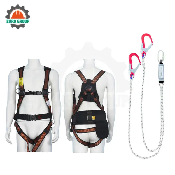 Dây đai toàn thân ABD8 2 móc khóa bấm giảm xóc