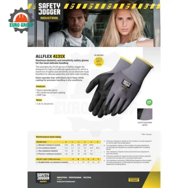 Găng tay bảo hộ Safety Jogger Allflex