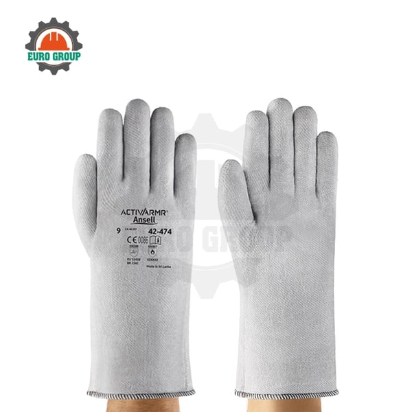 Găng Tay Chịu Nhiệt Ansell 42-474 Chống Cắt Cấp Độ 5, Chịu Nhiệt