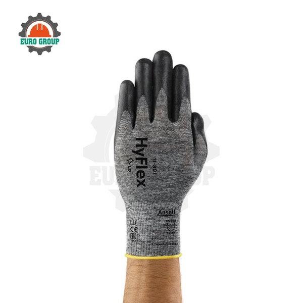 Găng Tay Chống Cắt Ansell 11-801 Chống Mài Mòn, Tăng Độ Bám