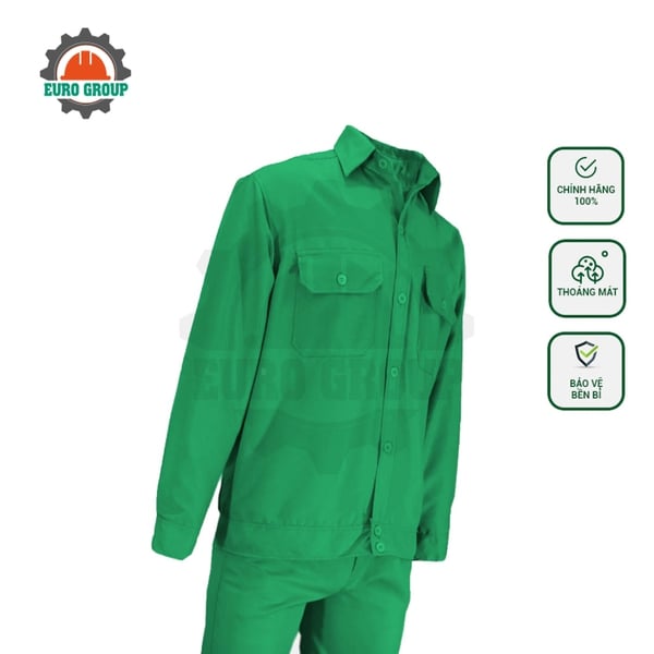 Áo đồng phục công nhân kaki chéo 2/1